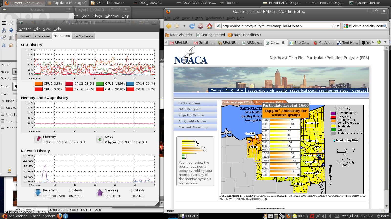 NOACA EPA Air Quality Monitoring for Sheffield Lake, Ohio - UNSAFE