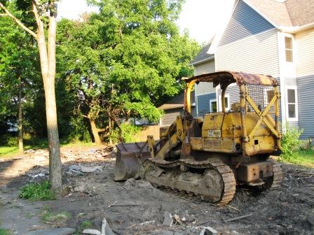 Civil war era Victorian demolished by City of Cleveland and dumped into basement on Scranton in Ward 14