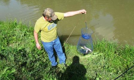 Catfish are biting at the Ohio and Erie Canal Reservation