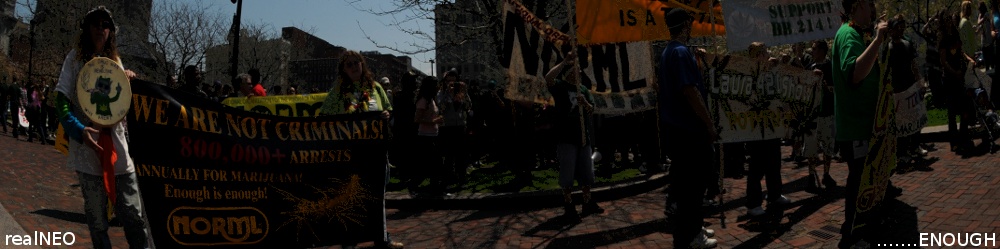 realNEO Enough Header of 2011 Cleveland Medical Marijuana March