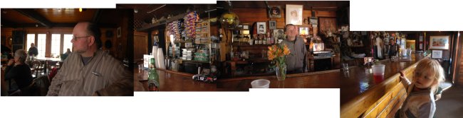 George Foley and Claes Roulet enjoying an afternoon of music at the Barking Spider