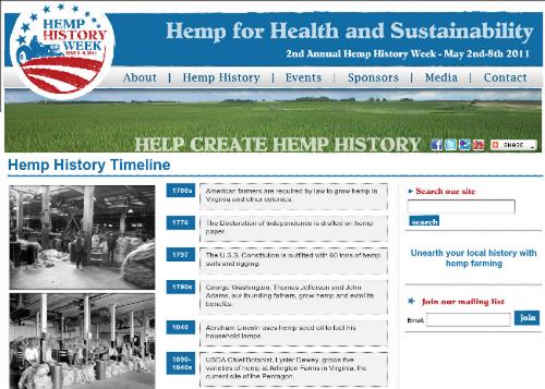 Hemp History Week website