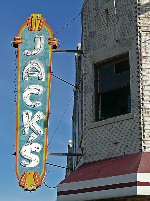 jacks video bar sign on cedar cleveland ohio image 11.4.09 jeff buster