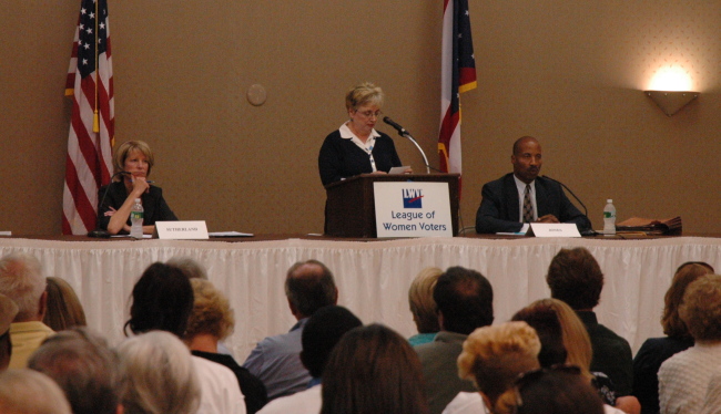 Cuyahoga County Commissioner Peter Lawson Jones Debates Bay Village Mayor Debbie Sutherland