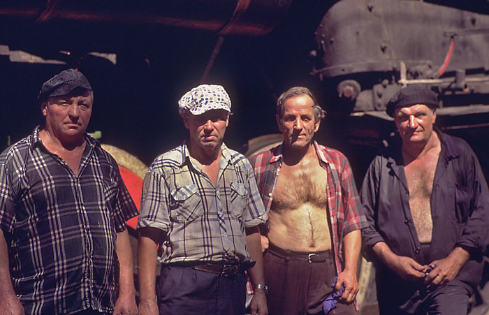 steam locomotive engineers and firemen on the trans Siberian in 2000 image jeff buster