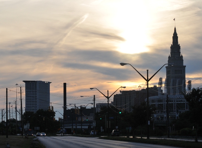 Pollution and visibility check Cleveland Ohio July 19, 2010 8PM