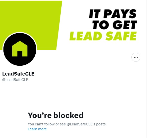 LEAD Safe - You're BLOCKED!