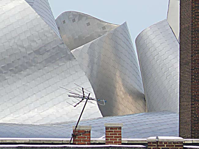 peter b lewis building cleveland ohio frank gehry titanium roof shingles image 1.13.10 jeff buster