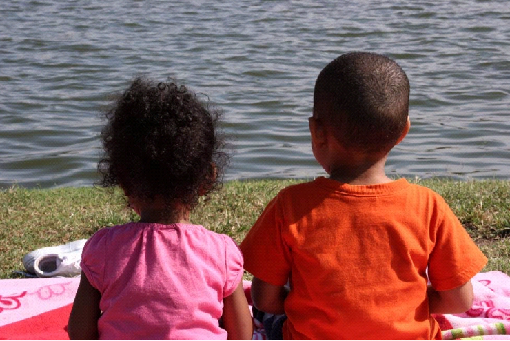 Kids By The Lake