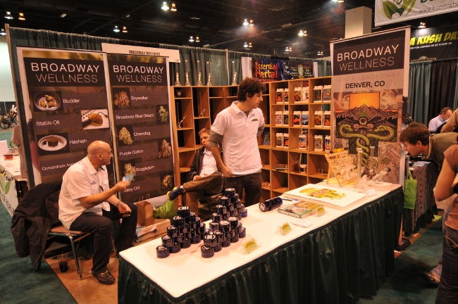 KushCon2 booth of Broadway Wellness Marijuana Dispensary of Denver