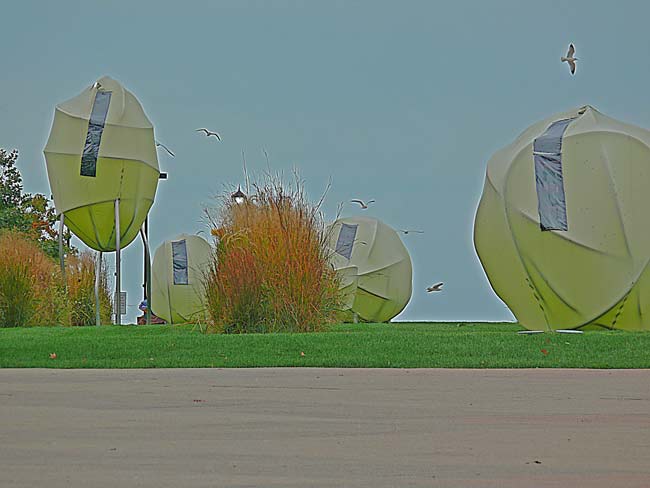 cleveland ohio mall b sculpure summer 09 duct tape image jeff buster