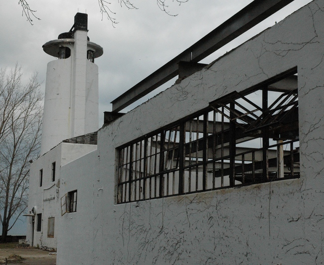 Historic Cleveland Coast Guard Station - back side view