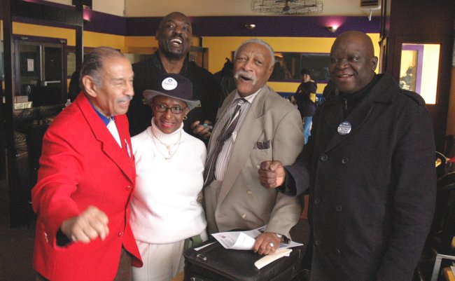 John Conyers cheering Obama