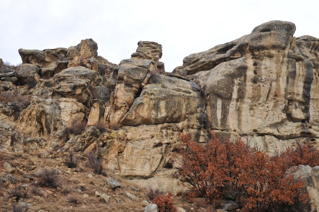 Rock formation of Archuleta Mesa, Jicarilla Apache Reservation, north of Dulce, New Mexico