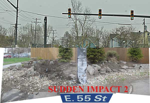 east 55 at interstate 490 east exit highway crashes engineering calousness