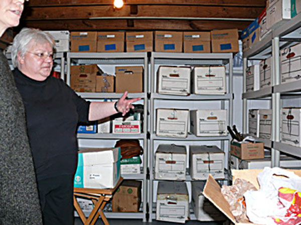Ed Hauser house basement record storage image jeff buster