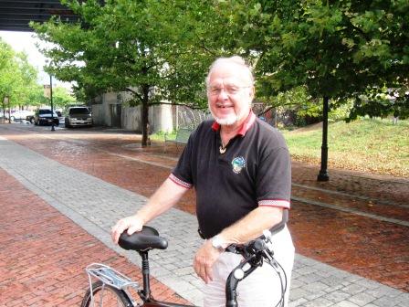 John Sayler outside the Cumberland Trail Center