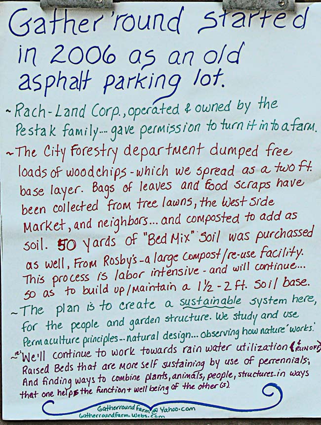 poster of history of gather round farm cleveland ohio summer 2009 image jeff buster