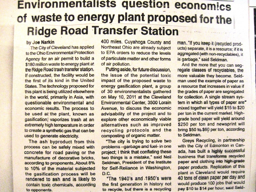 Plain Press June 2011 article by Joe Narkin w/permission to publish here