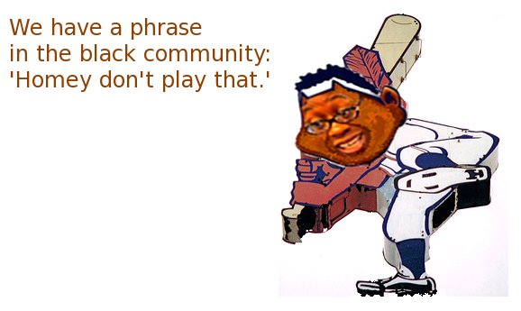 Cleveland Indians mascot Chief Wahoo with face of African American US Senator Nina Turner from Ohio