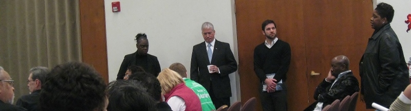 Kimberly Brown, Thomas O'Grady, and representative from Shirley Smith's office