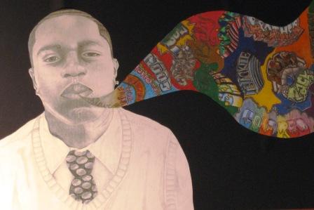 Mark Burns Untitled Drawing Grade 12 Collinwood Instructor Denise Denega