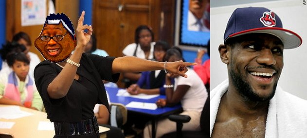 LeBron James Chief Wahoo Nina Turner Mash-up