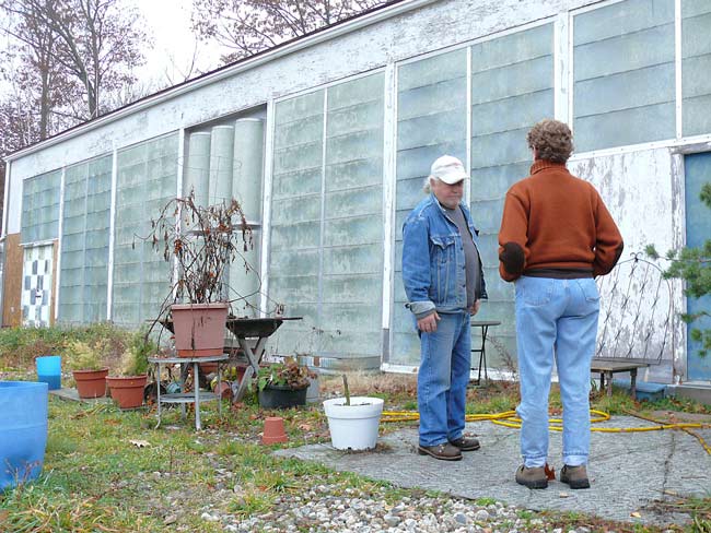 leandre poisson's filon fiberglass panel green house 2.4.09 image jeff buster