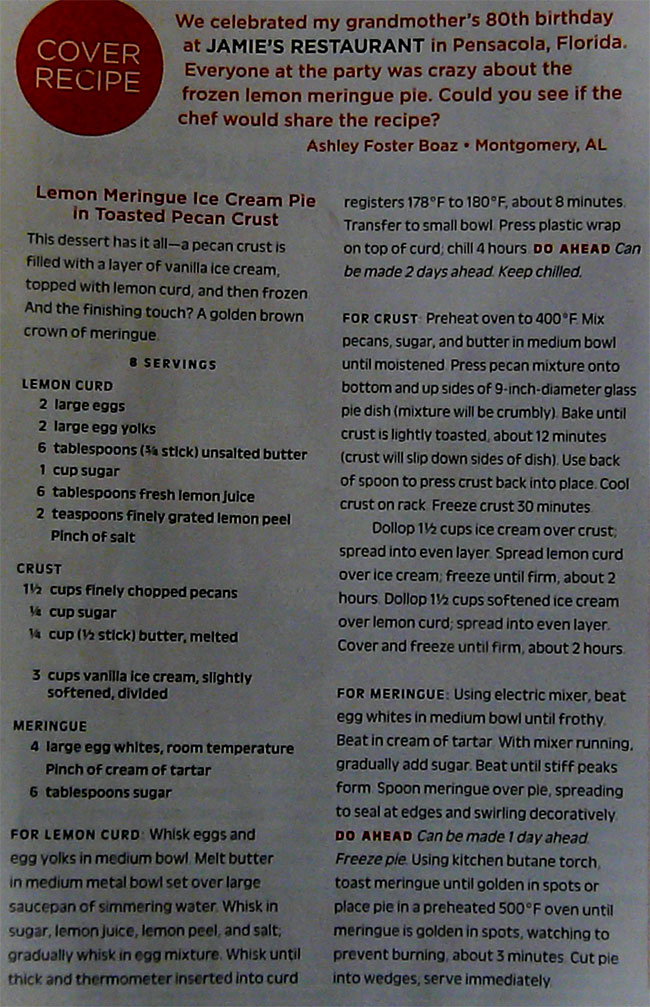 lemon meringue recipe