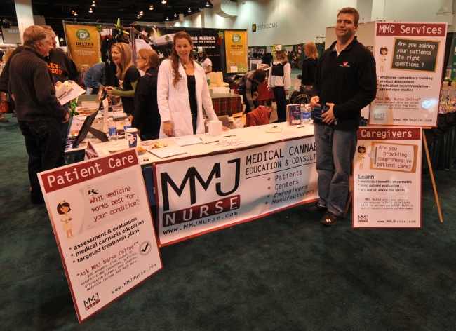 MMJ Nurse booth at KushCon2, Denver, Colorado 2010