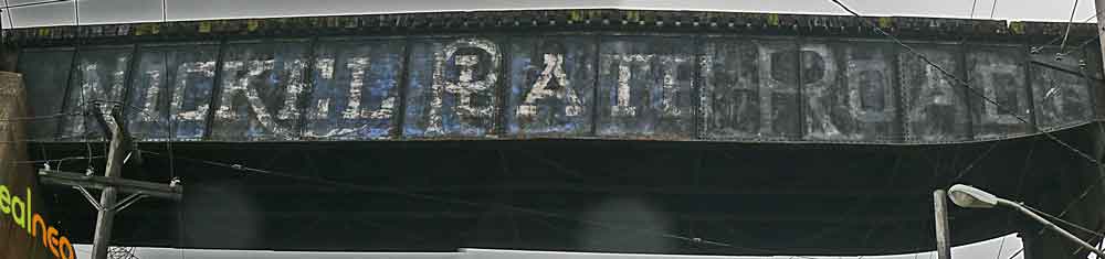 nickel plate road sign flats off E 9th cleveland ohio image jeff buster 5.8.10