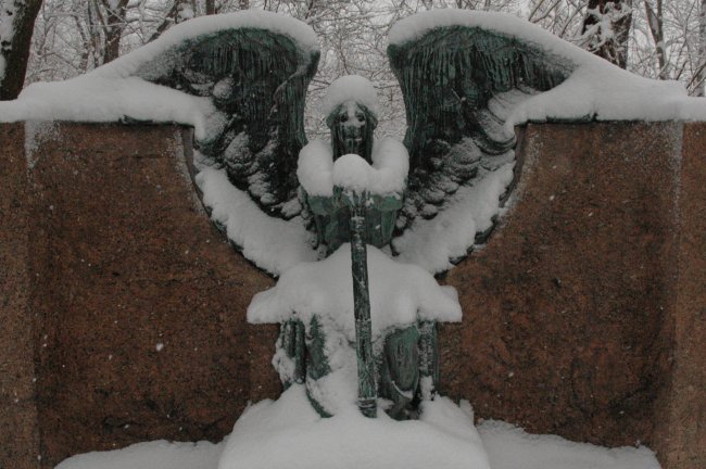 Obama Angel in Lakeview Cemetery Obama Angel in Lakeview Cemetery