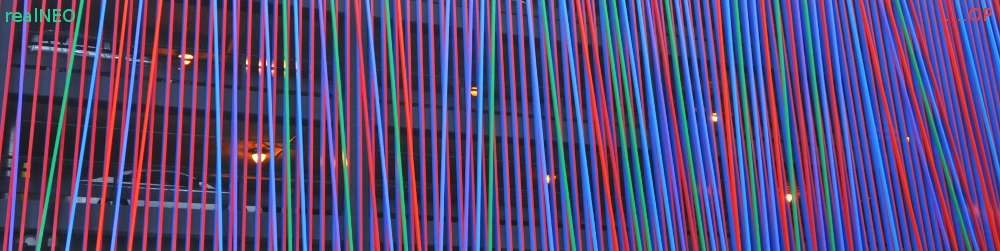 Detail of Additional public art mural by Julian Stanczak on Fifth Third Bank Cincinnati Ohio
