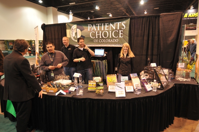 Patients Choice Marijuana Dispensary booth at KushCOn2