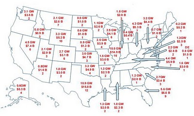 Coal power plants proposed in United States