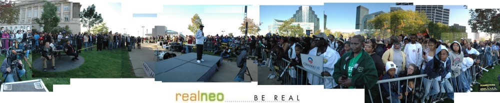LeBron James Russell Simmons voter registration rally for Obama, Cleveland, Ohio