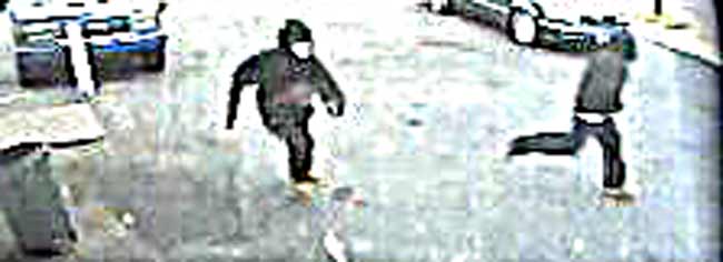 blow up of Cleveland police reward video clip from Little Eagle Supermarket where Salti was murdered on 11.30.09