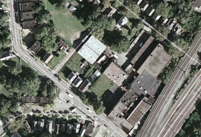Satellite view of school site