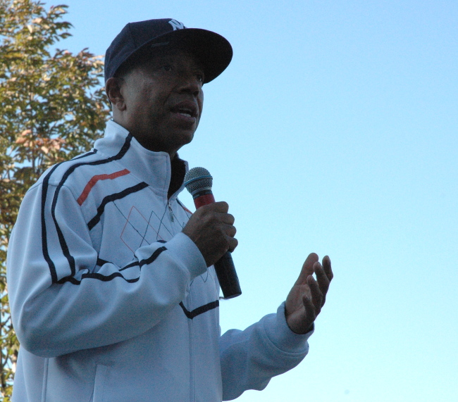 Russell Simmons speaking at the Russell Simmons Super Jam Get Out The Vote Rally for Obama, Cleveland Ohio