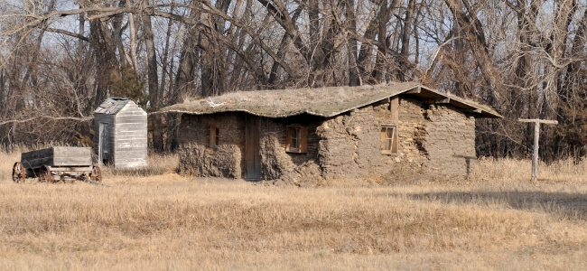 Sod House Museum in Gothenburg, Nebraska