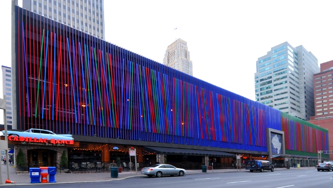 Julian Stanczak Fifth Third mural in Cincinnati, Ohio 2008