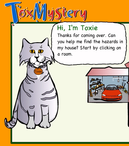 Toxie, the chemical safety cat Toxie, the chemical safety cat