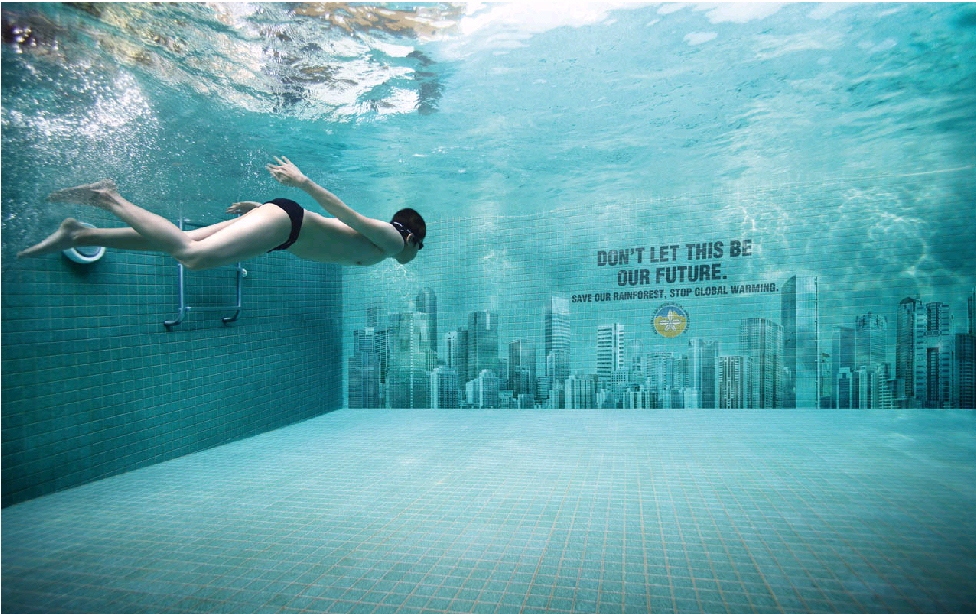 Pool With Wall Painting Pool With Wall Painting
