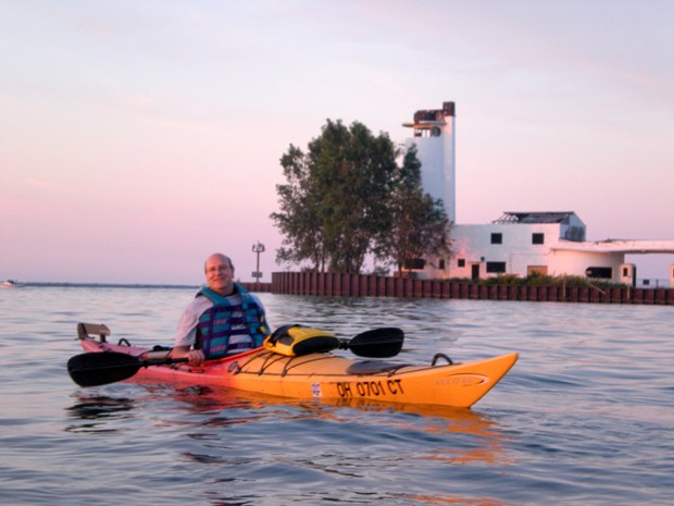 Ed in his kayak