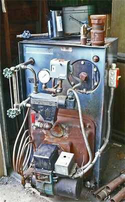 Weil McLain oil fired cast iron boiler image jeff buster