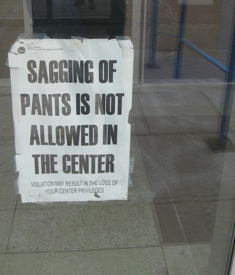 Signs at City of CLE rec centers