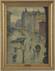 Leon Kroll (American, 1884-1974) "Study for Broadway Looking South" $8,000/12,000
