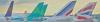Vertical stabilizers in aluminum and composite fiber