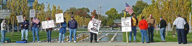 Anti Public Health Option Picket at Cleveland Clinic
