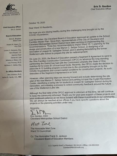 Cudell BETRAYAL by Matt Zone - Patti Choby involved in the swindle 10/19/2020